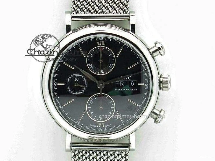 MIROTIME 0504 Pilot Chrono SS 3878 Gray Dial on Brown Leather Strap A Resilient 7395